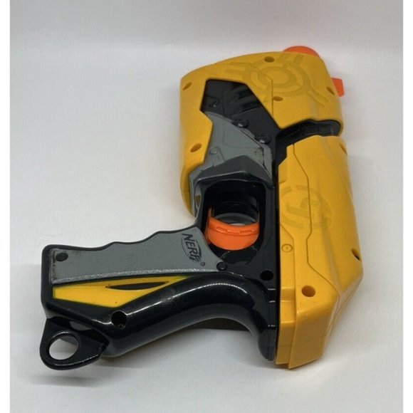 Nerf Dart Tag Sharp Shot Single Blaster Toy Gun Hasbro Yellow Side Arm Pistol - Picture 6 of 12